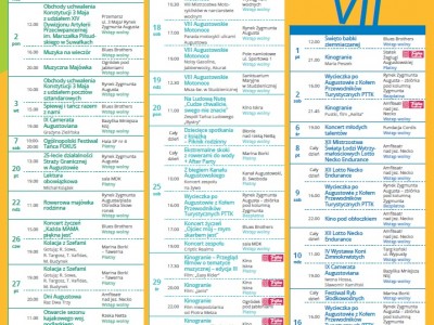Kalendarz Imprez Augustów 2016