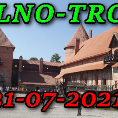 Dziedziniec zamku w Trokach na Litwie