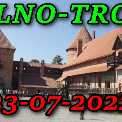 Dziedziniec zamku w Trokach na Litwie