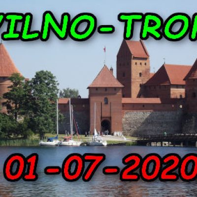 Zamek w Trokach Litwa 01-07-2020