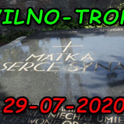 Nagrobek Matka i Serce Syna Piłsudskiego cmentarz na Rossie w Wilnie 29-07-2020