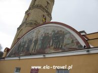 Wieża strażacka fresk w Grodnie