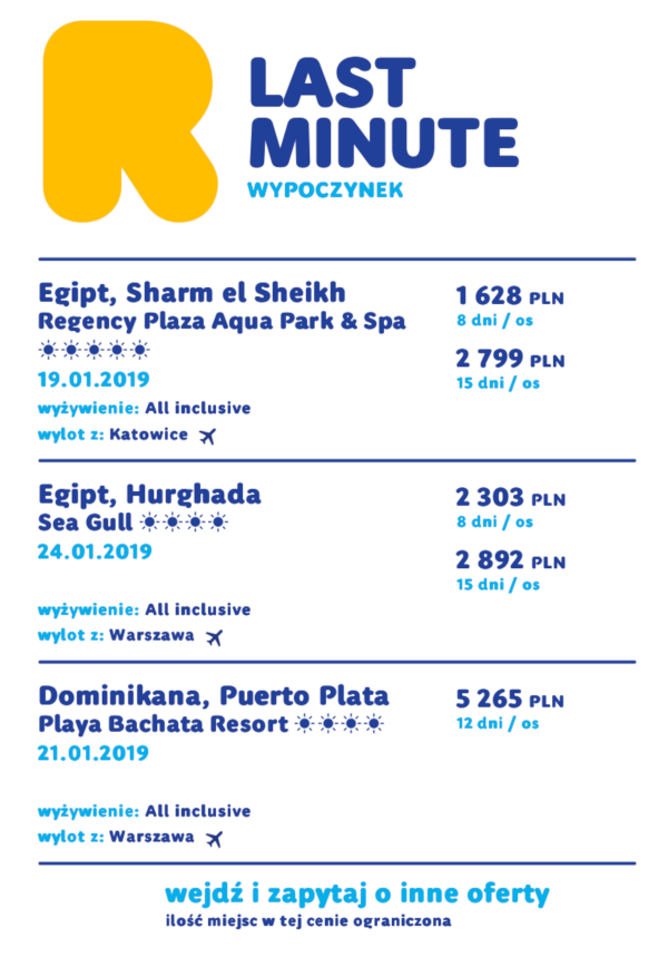 oferty wczasów Dominikana, Egipt