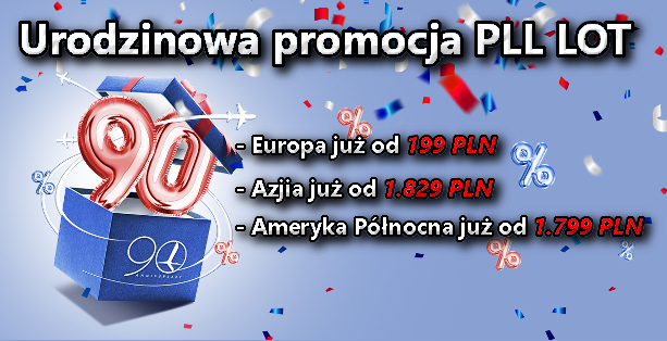 PLL LOT promocja lotnicza do 20 Stycznia