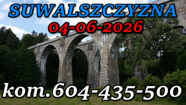 Wycieczka Suwalszczyzna 2026 – 4 czerwca z Augustowa @ Augustów, Rynek Zygmunta Augusta 15