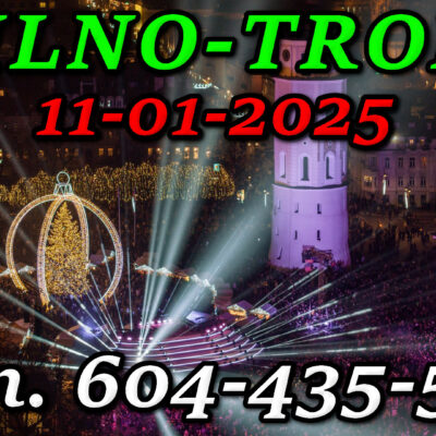 Starówka Wileńska. Choinka Bożonarodzeniowa w Wilnie