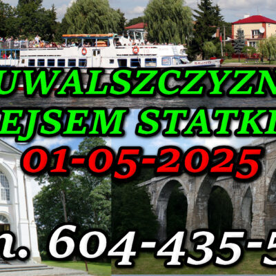 Suwalszczyzna z rejsem statkiem, Studzieniczna, mosty w Stańczykach. Wycieczka po Suwalszczyźnie z rejsem statkiem 01-05-2025.