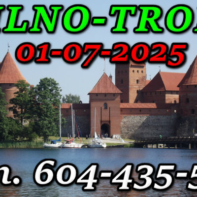 Zamek Wielkich Książąt Litewskich w Trokach. Wycieczka do Wilna i Trok 01-007-2025.