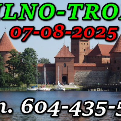 Zamek Wielkich Książąt Litewskich w Trokach. Wycieczka do Wilna i Trok 07-08-2025.