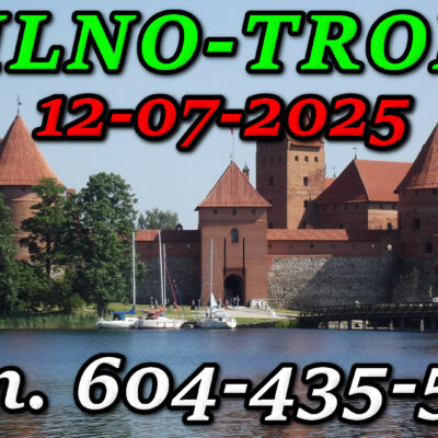 Zamek Wielkich Książąt Litewskich w Trokach. Wycieczka do Wilna i Trok 12-07-2025.