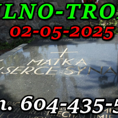 Mauzoleum Matka i Serce Syna Na cmentarzu na Rossie w Wilnie. Wycieczka do Wilna i Trok 02-05-2025.