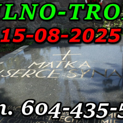 Mauzoleum Matka i Serce Syna Na cmentarzu na Rossie w Wilnie. Wycieczka do Wilna i Trok 15-08-2025