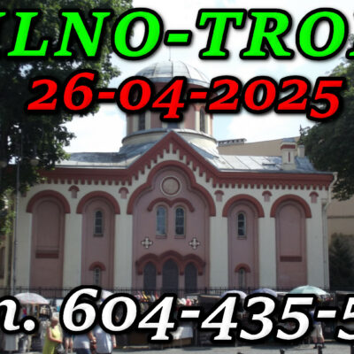 Cerkiew Piatnicka w Wilnie. Wycieczka do Wilna i Trok 26-04-2025