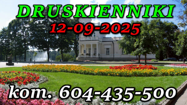 Wycieczka Druskienniki 12-09-2025 @ Augustów, Rynek Zygmunta Augusta 15