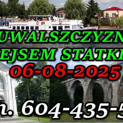 Rejs statkiem żegluga Augustowska. Studzieniczna, mosty w Stańczykach. Wycieczka po Suwalszczyźnie z rejsem statkiem 06-08-2025.