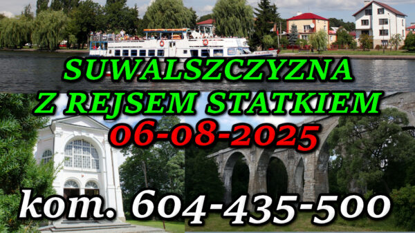 Rejs statkiem żegluga Augustowska. Studzieniczna, mosty w Stańczykach. Wycieczka po Suwalszczyźnie z rejsem statkiem 06-08-2025.