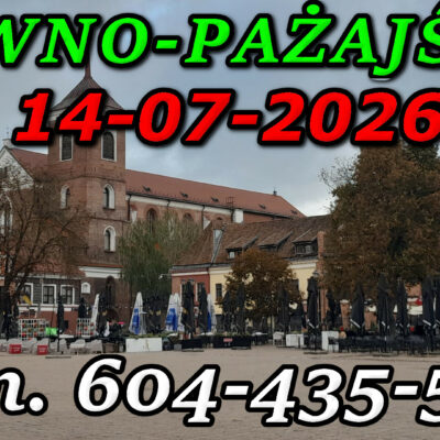 Zamek w Kownie. Wycieczka do Kowna i Pażajście 14-07-2026