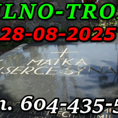 Mauzoleum Matka i Serce Syna Na cmentarzu na Rossie w Wilnie. Wycieczka do Wilna i Trok 28-08-2025.