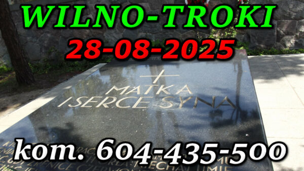 Mauzoleum Matka i Serce Syna Na cmentarzu na Rossie w Wilnie. Wycieczka do Wilna i Trok 28-08-2025.