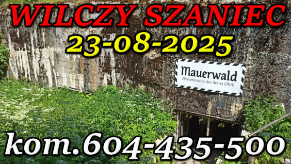 Bunkry Mamerki, mazury. Wycieczka do Wilczego Szańca 23-08-2025